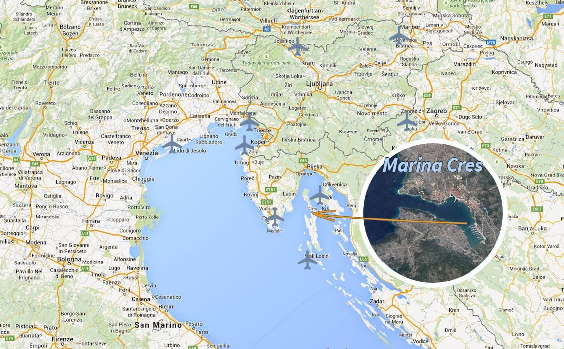 cres kort kroatien