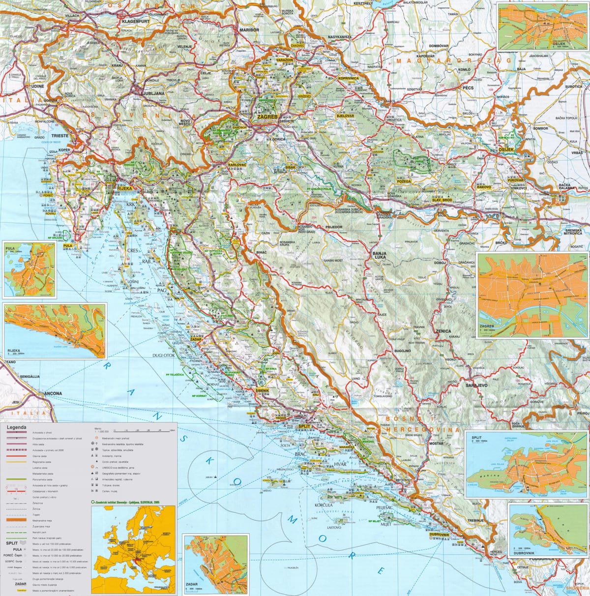 hovedstaden i kroatien kort