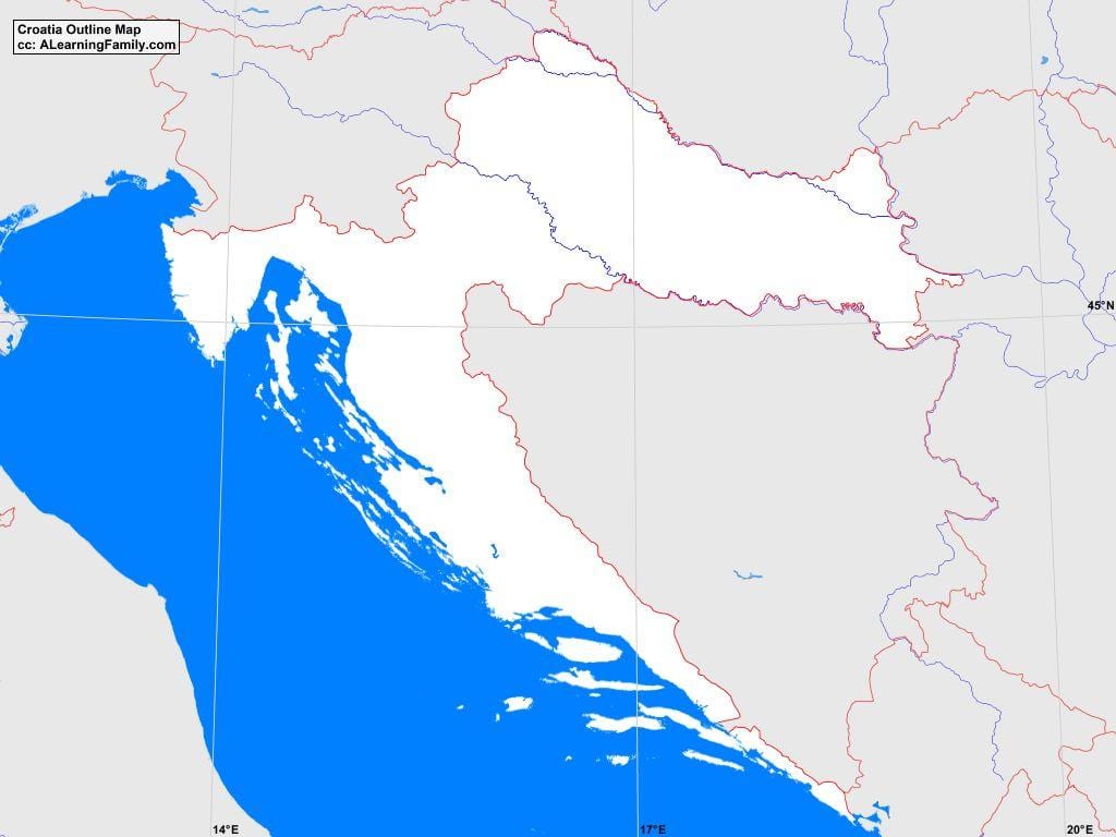 oversigtskort over kroatien
