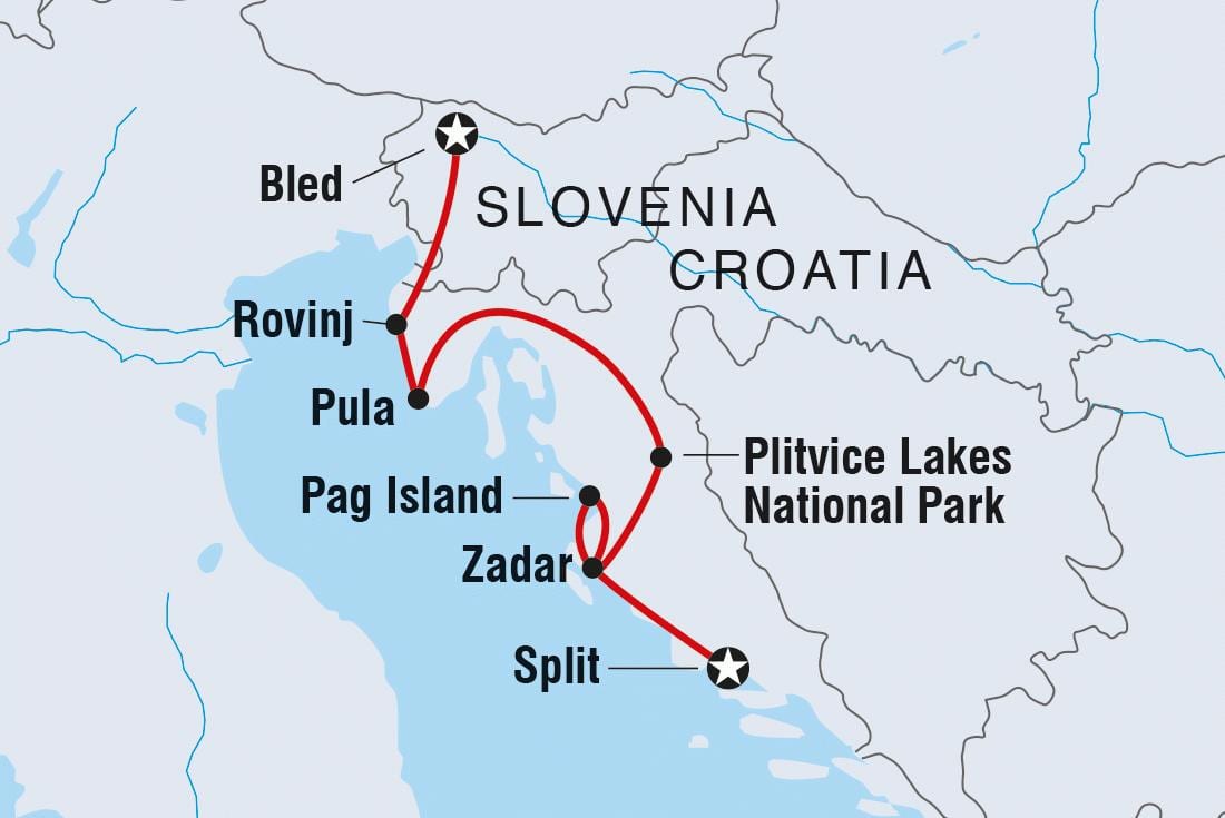 plitvice kroatien kort
