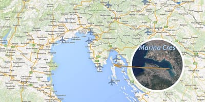 Cres kort kroatien