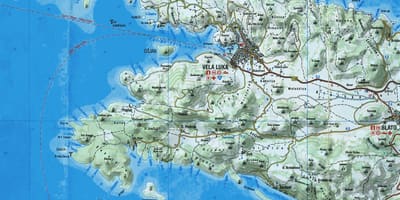 Kort korcula kroatien