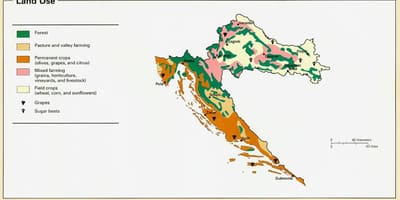 Kort over kroatien klima