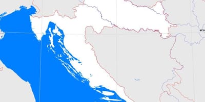 Kroatien skitsere kort