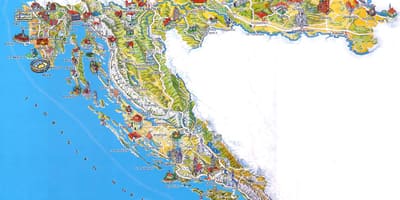Kroatien seværdigheder kort