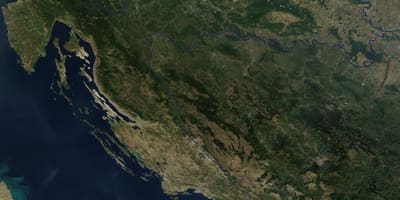 Kort over kroatien satellit