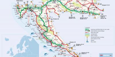 Kort over kroatien tog