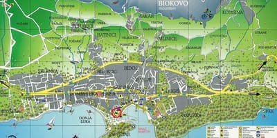 Kort over kroatien makarska