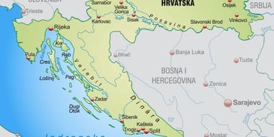 Det nordlige kroatien kort