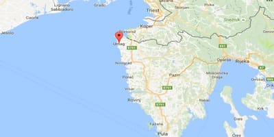 Kort i umag, kroatien